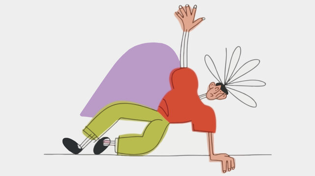 Dynamic illustration of a determined rock climber scaling a challenging vertical surface showcasing strength focus and the thrill of outdoor adventure