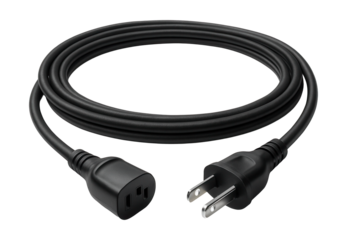 Extended power cord for connecting to distant outlets in spacious home studios.