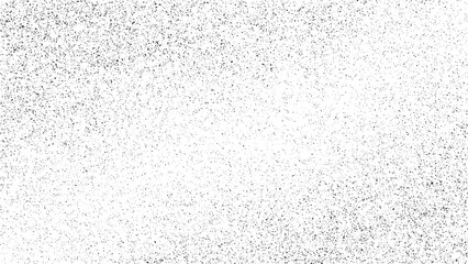 Vector scattered ink splatter halftone texture with grunge particles isolated on transparent background for vintage retro design use.