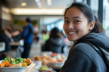 People enjoying cafe atmosphere working remotely on convenient freelance jobs and relaxing during break time, generative ai