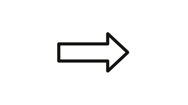 Minimal arrow right icon