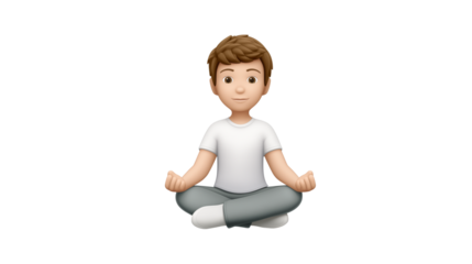 Yoga pose person emoji