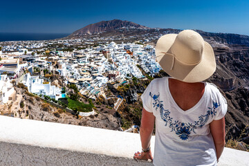 Greckie wakacje, wspomnienia z Santorini. © Piotr