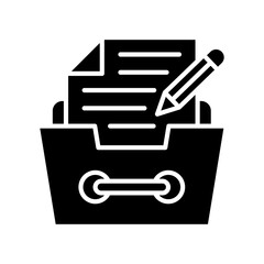 Record Keeping glyph icon