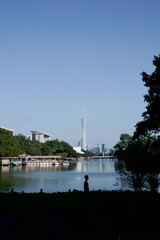 Snapshots by the City Lake and Modern Skylines