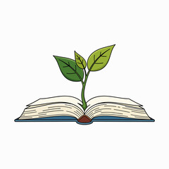 Cultivating Knowledge and Understanding Through the Pages of an Open Book Symbolizing Growth and Learning