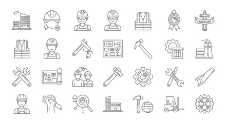 Vector set of people icons, a business web design illustration symbol