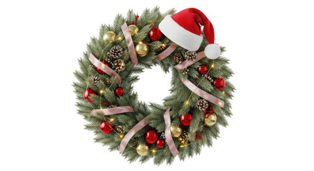 Festive Christmas Wreath for Holiday Season