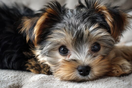 Charming Morkie Puppy: Adorable Mix of Yorkshire Terrier and Maltese with Playful Spirit