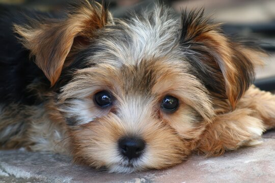 Adorable Morkie Puppy - A Charming Blend of Yorkshire Terrier and Maltese
