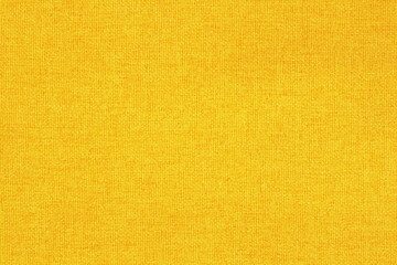 Yellow fabric cloth texture for background, natural textile pattern.