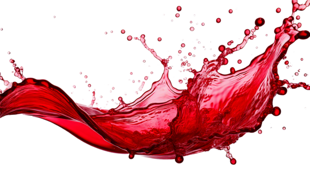 Red splashes in the air1