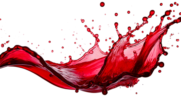 Red splashes in the air1