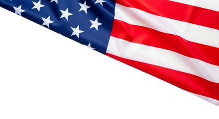 Fototapeta premium American Flag Diagonal Split Black Background united states