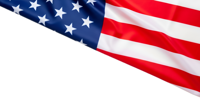 American Flag Diagonal Split Black Background united states