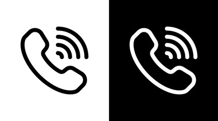 Phone Call With Icon Set Design