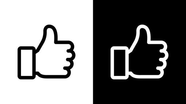 Thumbs Up With Icon Set Design