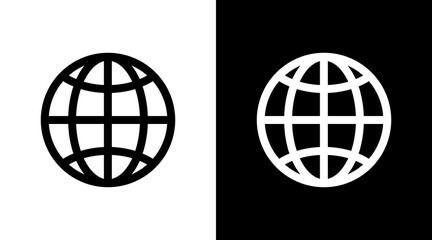 Globe With Icon Set Design