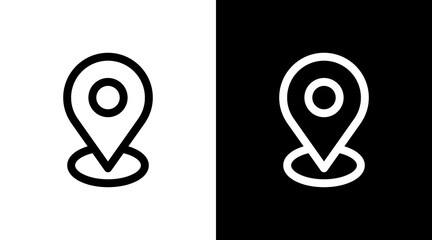 Location With Icon Set Design