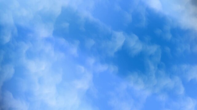 Calming rhythms of vast sky with mammatus clouds for serene backgrounds, relaxationthemed content, mindfulness resources, naturebased concepts, or meditation.