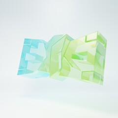 Fototapeta premium Frosted glass Crumpled paper money cash icon isolated on white background. Money banknotes stacks. Bill currency. Minimalism concept. 3D render illustration