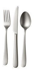 Sleek stainless steel cutlery set, ideal for contemporary dining spaces.