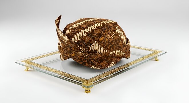 Javanese Blangkon with Batik Pattern