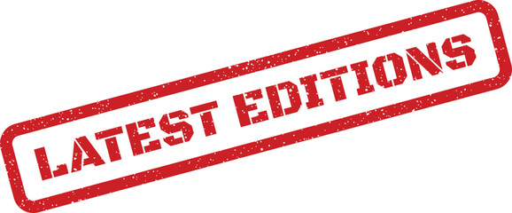 Grunge style rubber stamp design for marking new book editions or a limited series release announcement