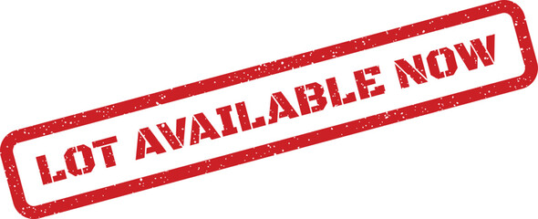 Grunge textured stamp signifying land lot availability, perfect for property advertisements and real estate updates