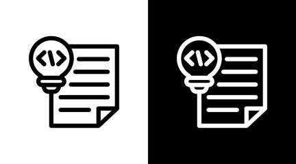 Idea Script With Icon Set Design