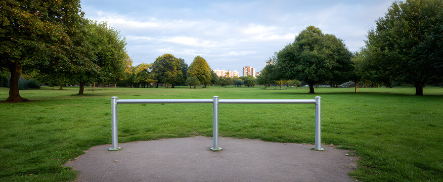 Brave fitness hurdles across open park grounds feeling challenge and triumph with every step