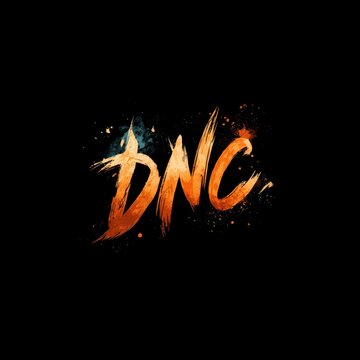 Stylish DNC Initials Badge Design on Sleek Black Canvas - Creative Lettermark for Modern Business Identity