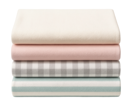 Cotton flannel receiving blankets, perfect for swaddling or nursing cover.
