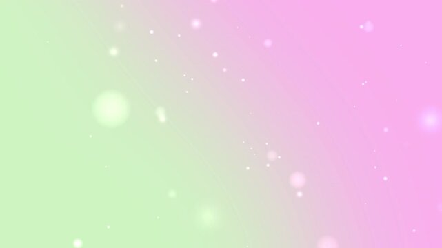 Diagonal soft gradient of pastel green and pink with glowing sparkles and dreamy particles perfect for spring themed visuals feminine designs and modern celebration graphics