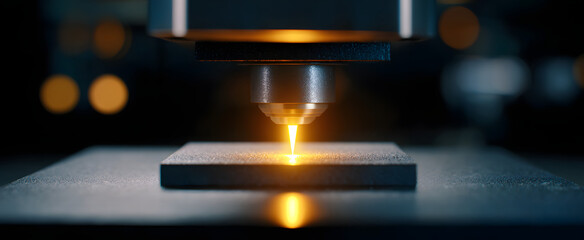 The 3d printer sculpts a metal prototype part like a digital wizard crafting steel magic