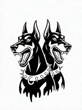 dobermans vector 