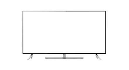 Modern Flat Screen Television Display on a Stand - High Definition Entertainment Center