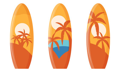 Set of surfboard