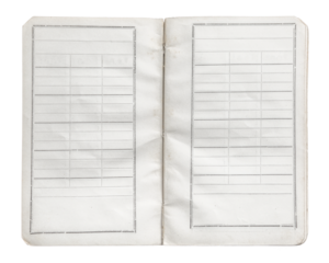 Empty Pages of an Old Notebook