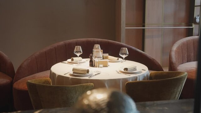 chic and refined dining arrangement with premium furnishings ideal for celebrations or gourmet tastings