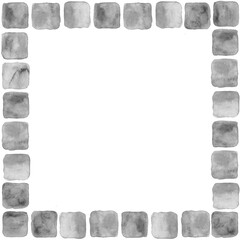 Decorative frame made of abstract elements. Decor for postcards. signs, posters, invitations, congratulations