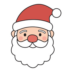 Smiling Santa Claus Christmas Cartoon