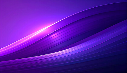 Abstract Swirling Purple and Violet Waves with Bright Light Highlights 