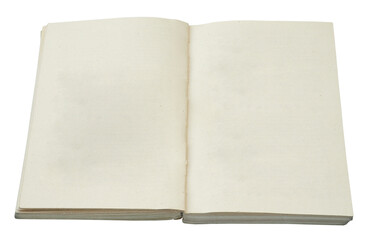 Blank Pages in Open Book for Writing