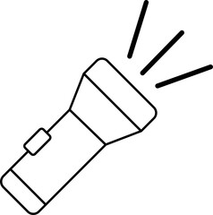 Flashlight Icon Vector Design 