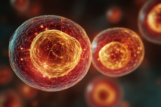 Realistic 3D Illustration of Invitro Fertilization Process in a Scientific Context