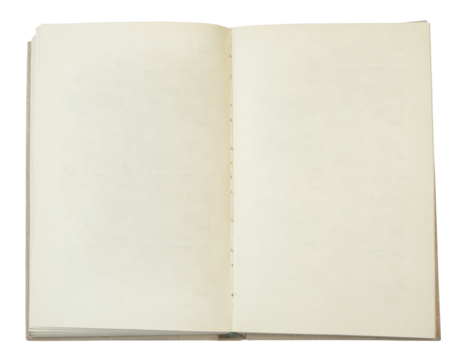 Blank Pages in Empty Book for Creativity