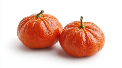 Ripe Sumo Mandarins: Sweet Seasonal Fruit Isolated in Nature's Bounty This October
