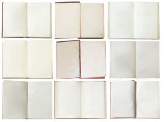 Blank Pages of Old Books Collection