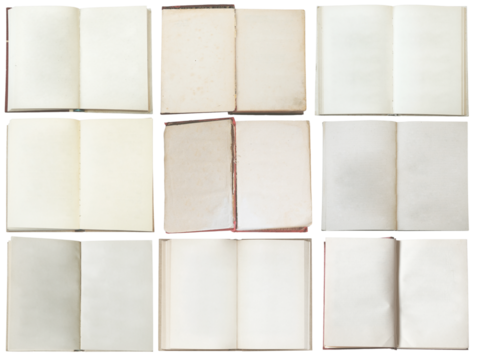 Blank Pages of Old Books Collection